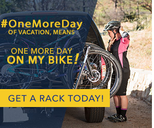 One more day of vacation means one more day on my bike - get a rack today!